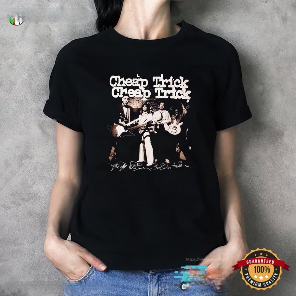 CHEAP TRICK Band Signatures T-shirt